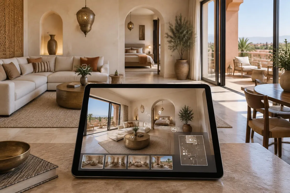 Visite virtuelle 360° d'un bien immobilier à Casablanca
